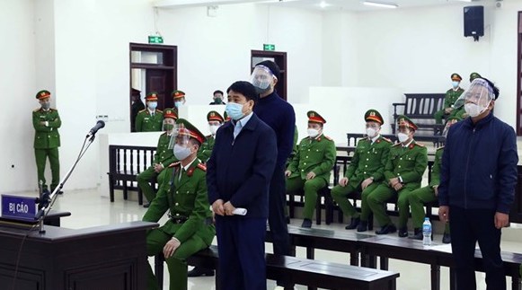 Bị cáo Nguyễn Đức Chung tại phiên xét xử.