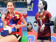 Thể thao - “Dàn chân dài” bóng chuyền xinh đẹp đọ chiều cao tại giải VĐQG 2021