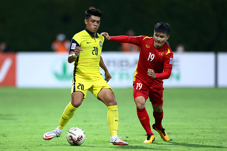 Quang Hải toả sáng với 1 bàn thắng và 1 đường kiến tạo ở trận gặp Malaysia.