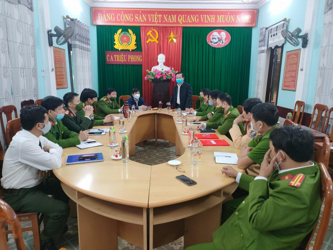 Lãnh đạo huyện Triệu Phong biểu dương Ban chuyên án.