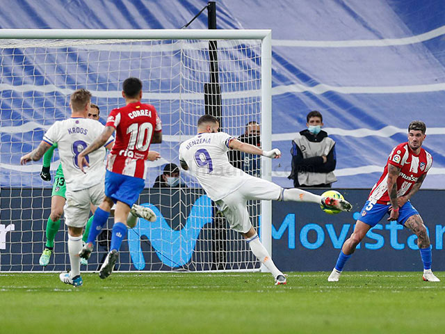 Bóng đá - Video bóng đá Real Madrid - Atletico: Benzema lập siêu phẩm, đẳng cấp Courtois