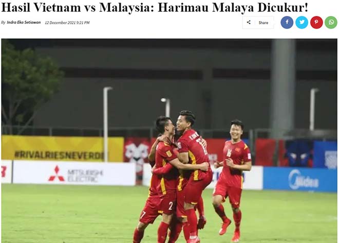 Trang tin football5star ví Malaysia như "hổ bị cạo lông"