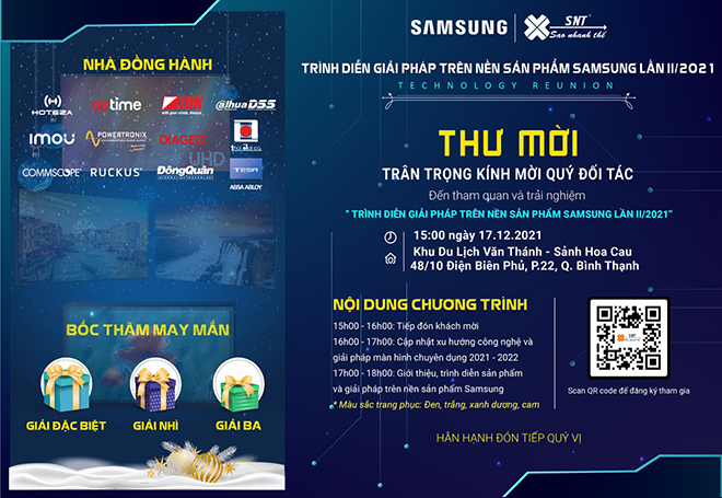 Thư mời sự kiện quy tụ công nghệ năm 2021-2022