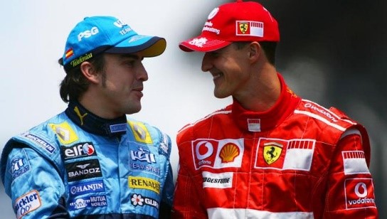 Alonso đánh bại huyền thoại Schumacher để vô địch mùa 2006.