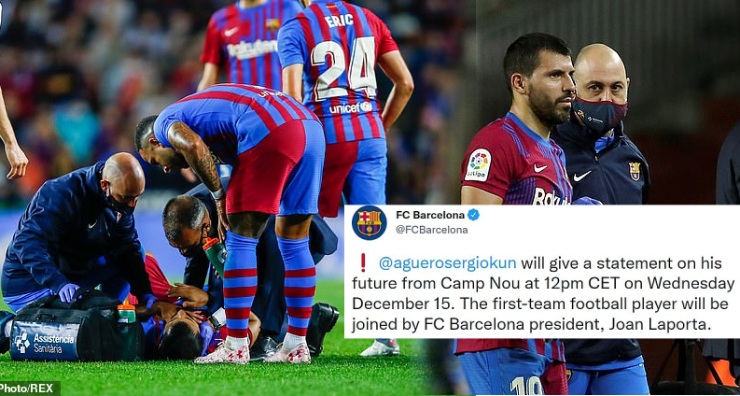 Aguero sẽ tổ chức họp báo vào chiều 15/12 để tuyên bố giải nghệ