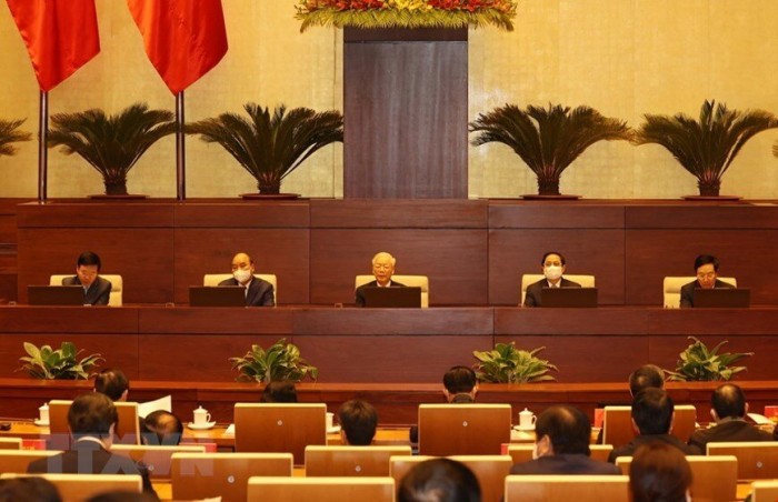 Sáng 14/12 tại Thủ đô Hà Nội, Hội nghị Đối ngoại toàn quốc triển khai thực hiện Nghị quyết Đại hội đại biểu toàn quốc lần thứ XIII của Đảng khai mạc (ảnh: TTXVN)