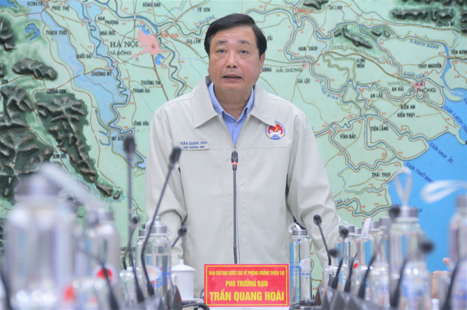 Ông Trần Quang Hoài - Phó Trưởng ban chỉ đạo Quốc gia về phòng chống thiên tai