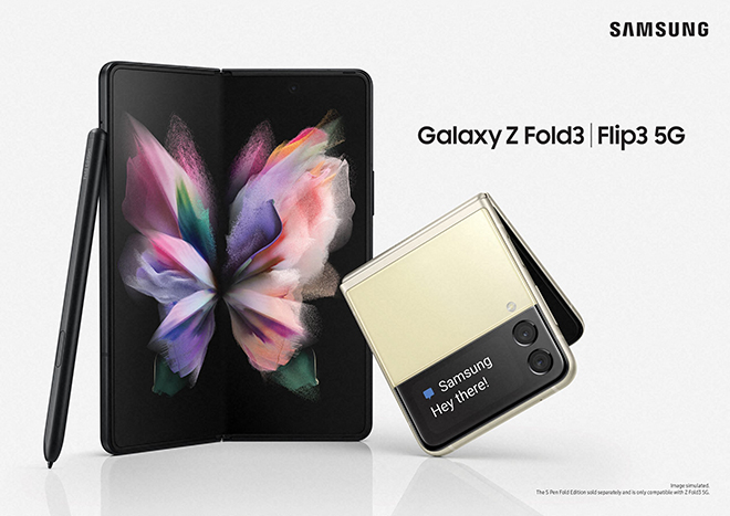 Galaxy Z Fold 3 và Galaxy Z Flip 3.