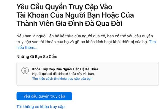 Cách thiết lập tính năng thừa kế trên iPhone - 4