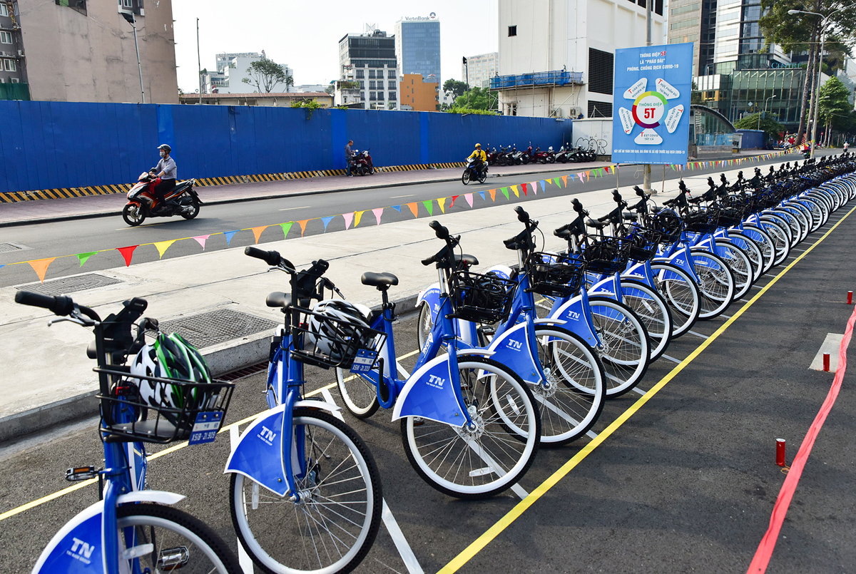 Dịch vụ xe đạp công cộng đầu tiên xuất hiện trên đường phố TPHCM