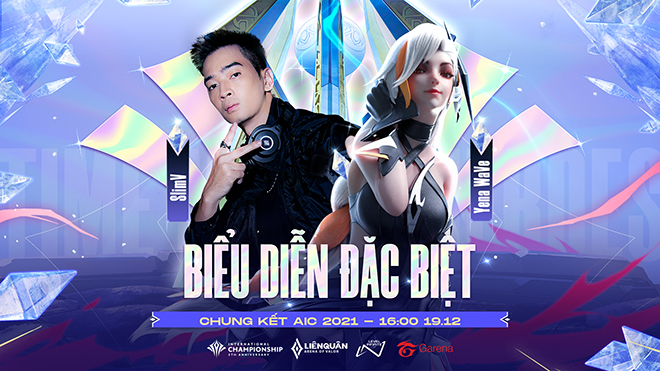 SlimV từ SpaceSpeakers cũng nữ idol ảo Yena WaVe sẽ đốt cháy sân khấu Chung kết giải quốc tế AIC 2021