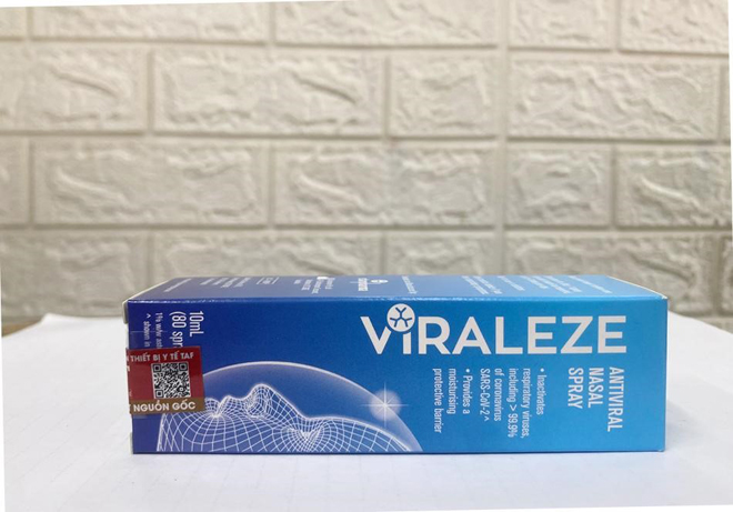 Bình xịt mũi Viraleze có khả năng bất hoạt hầu hết virus đường hô hấp