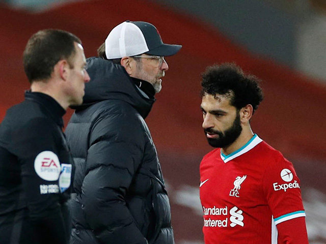 Bóng đá - Klopp thừa nhận Salah xứng đáng bị thay ra, cực lo vì "bão" Covid-19 đổ bộ