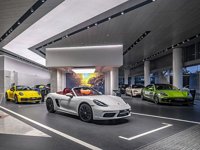 Ô tô - Showroom Porsche phức hợp đầu tiên đi vào hoạt động
