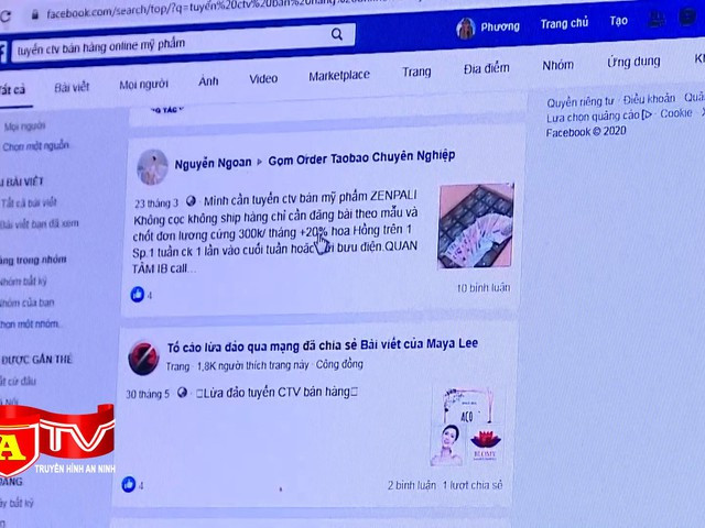 Video - Cảnh giác với thủ đoạn tuyển cộng tác viên bán hàng online