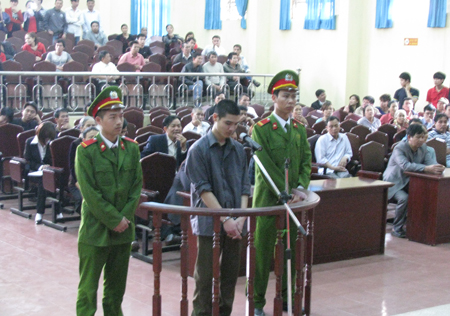 Đối tượng Tuyến tại phiên xét xử năm 2014 (ảnh tư liệu)