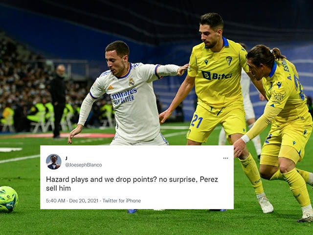 Bóng đá - Real Madrid đứt mạch thắng, fan nổi điên đòi bán gấp "bao tải tiền" Hazard