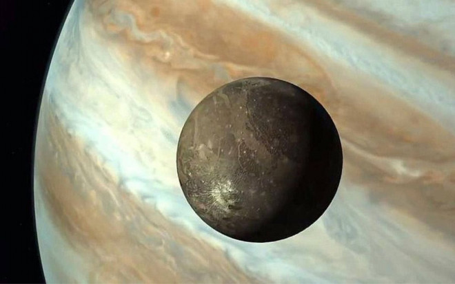 Ganymede và Sao Mộc - Ảnh: NASA