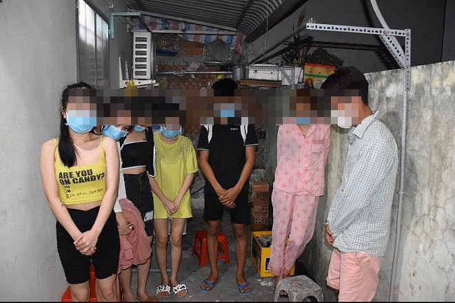 Các đối tượng bay lắc cùng F0 (ảnh CCCC)