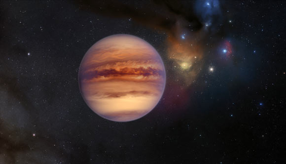 Một "hành tinh lang thang" - Ảnh đồ họa từ ESO