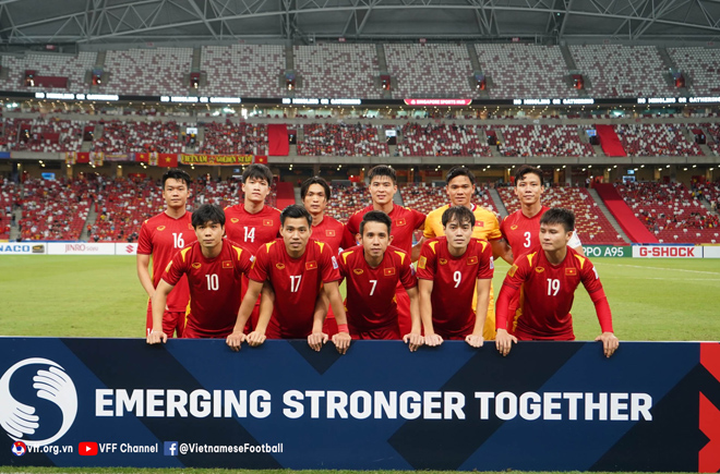 ĐT Việt Nam cần nỗ lực hơn nữa trong trận bán kết lượt về AFF Suzuki Cup 2020. Ảnh VFF