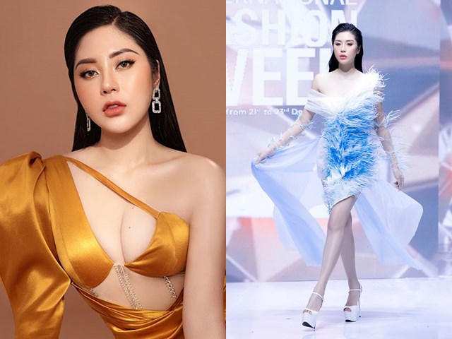 Giải trí - Hoa hậu Tô Diệp Hà lần đầu catwalk, sải bước cùng Khánh Vân, Thanh Hằng