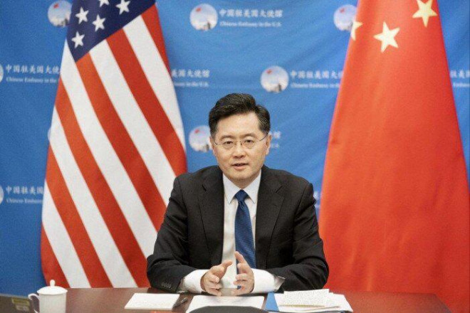 Đại sứ Trung Quốc tại Mỹ Tần Cương. Ảnh - Xinhua