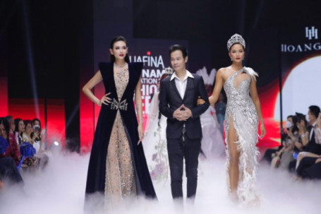 Hoa hậu H'Hen Niê làm vedette, diện thiết kế tốn 700 giờ đính kết của NTK Hoàng Hải