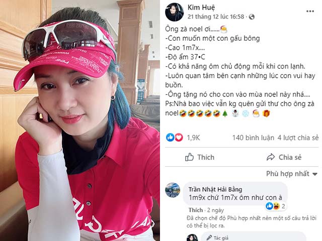 Thể thao - Hoa khôi bóng chuyền Kim Huệ “thả thính” dịp Noel, đòi “gấu” kiểu nào?