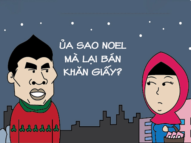 Tranh vui - Nỗi lòng của FA trong mùa Noel chỉ có "cô hàng rong" mới thấu hiểu