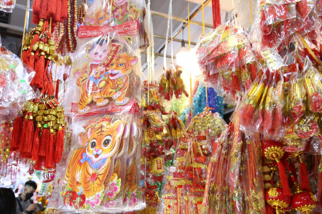 Họa tiết trang trí hình linh vật con Hổ không nhiều mẫu mã như linh vật các năm trước.