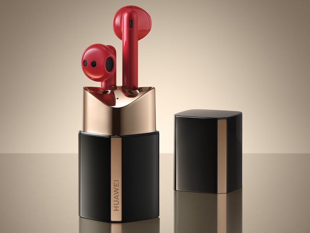 Thời trang Hi-tech - Tai nghe không dây hình thỏi son đỏ siêu độc đáo
