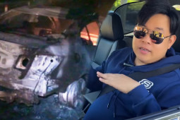 Xe Lý Nhã Kỳ bị container cán nát, Quang Lê, Nhật Kim Anh trải qua...