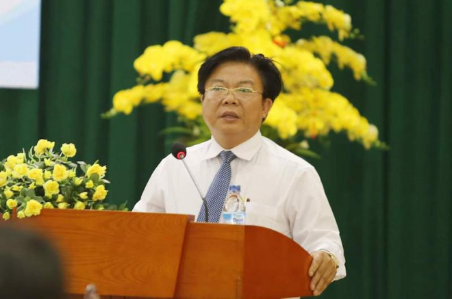 Ông Hà Thanh Quốc, Giám đốc Sở GD&amp;ĐT tỉnh Quảng Nam được nghỉ hưu trước tuổi từ ngày 1-1-2022. Ảnh: TN