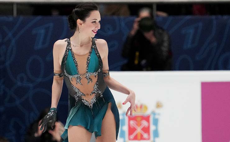 Elizaveta Tuktamysheva chỉ về thứ 7 ở giải trượt băng vô địch Nga 2021 dù là nhà cựu vô địch thế giới