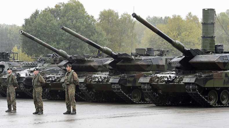 Xe tăng&nbsp;Leopard 2&nbsp;của quân đội Đức.
