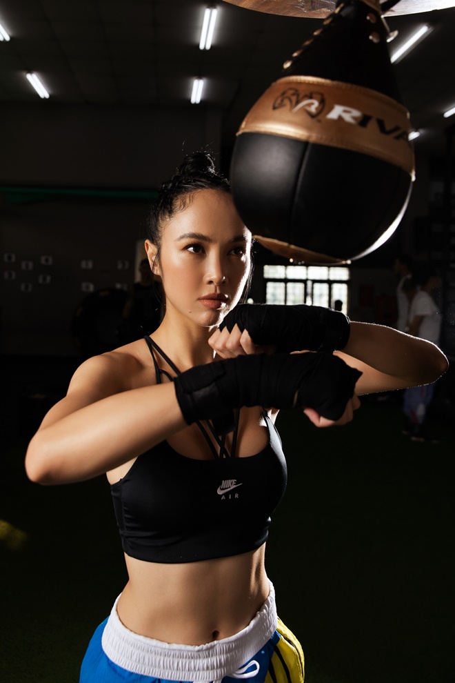 Rũ bỏ "nàng Quyên" yếu đuối, Vũ Ngọc Anh đốt mắt với hình tượng boxing girl nóng bỏng - 6