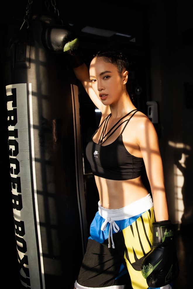 Rũ bỏ "nàng Quyên" yếu đuối, Vũ Ngọc Anh đốt mắt với hình tượng boxing girl nóng bỏng - 13