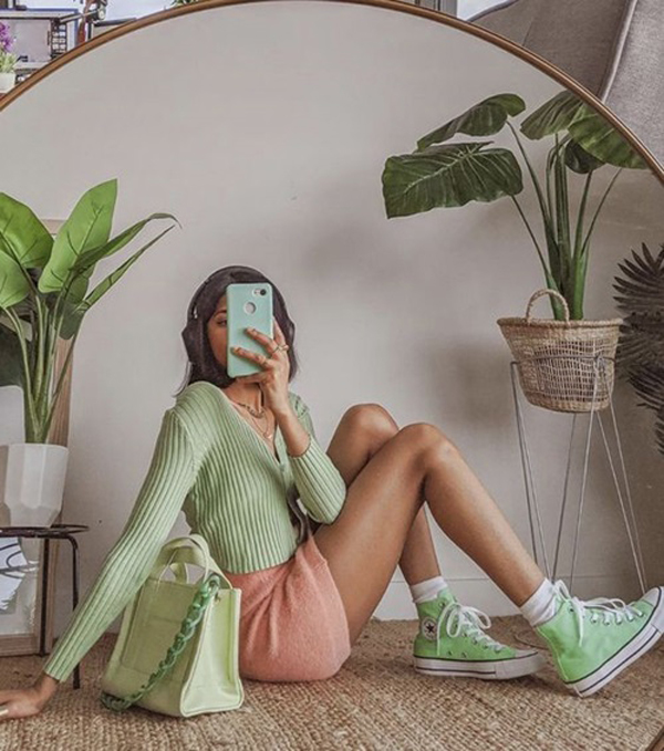 Trang phục màu xanh matcha sang xịn "lên ngôi" - 13