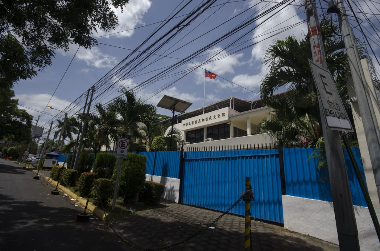 Việc Nicaragua tịch thu tòa nhà từng là trụ sở cơ quan ngoại giao của Đài Loan rồi chuyển cho Trung Quốc là điều chưa từng có tiền lệ (ảnh: Yahoo News)