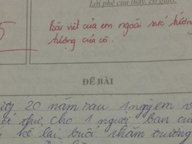 Giáo dục - du học - Bài văn miêu tả tương lai 20 năm sau gây sốt vì ngoài sức tưởng tượng