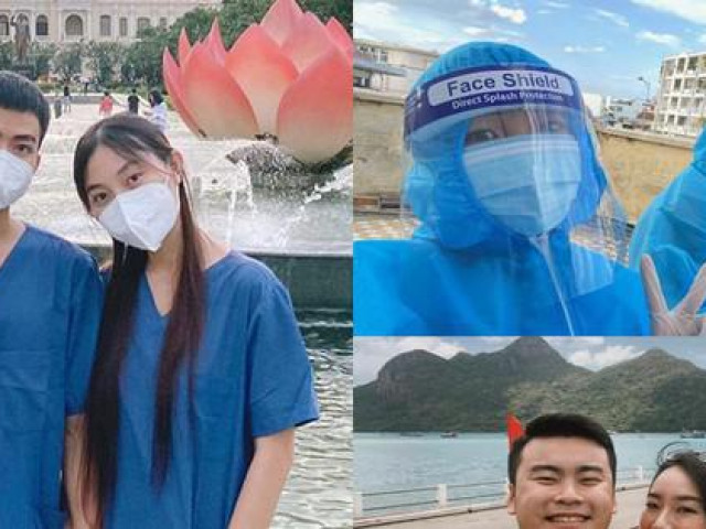 Bạn trẻ - Cuộc sống - Những cặp đôi cùng nhau đi tình nguyện chống dịch trong năm qua
