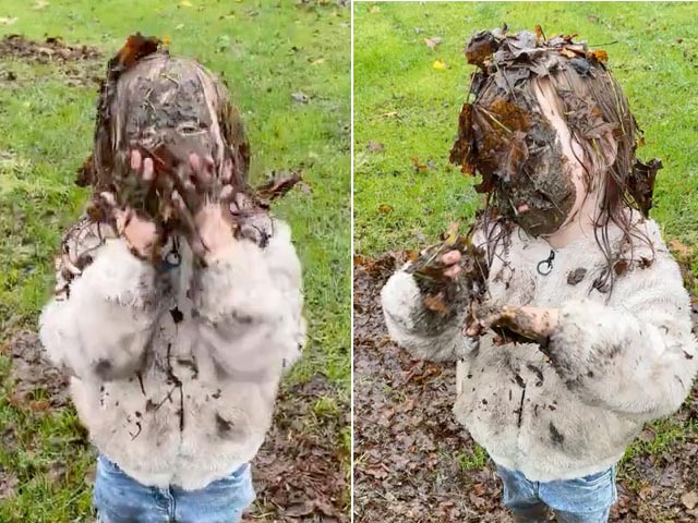 Bạn trẻ - Cuộc sống - Clip: Con gái phủ kín bùn lên mặt khi đi chơi khiến mẹ "cạn lời"