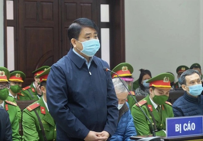 Bị cáo Nguyễn Đức Chung tại phiên toà. Ảnh TTX