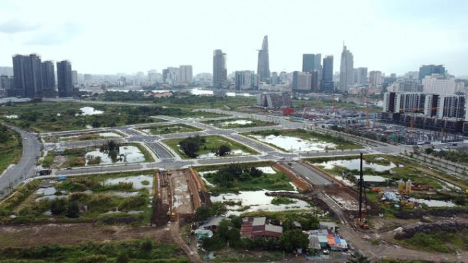 Giá đất của nhiều dự án tại khu vực Thủ Thiêm, TP Thủ Đức đã tăng chóng mặt sau vụ đấu giá đất tỷ đô