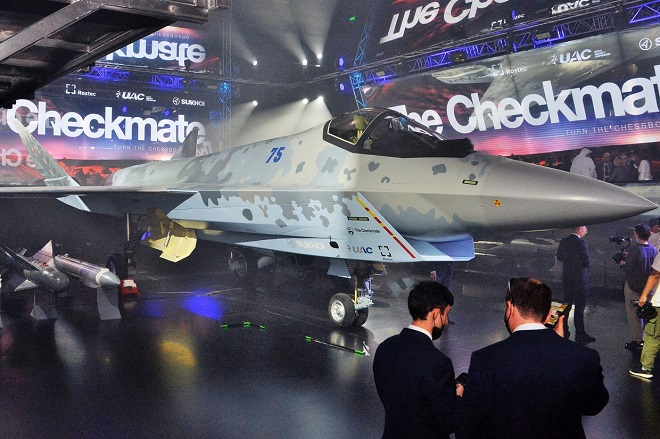 Nga mới giới thiệu tiêm kích Su-75 vào tháng 11.2021.