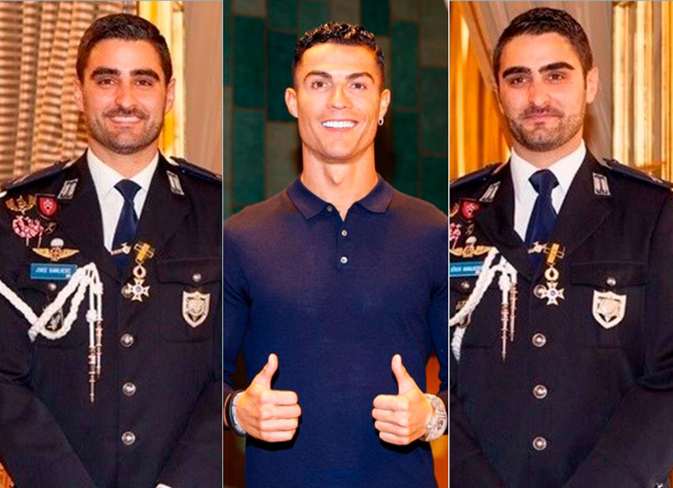 Bộ đôi anh em song sinh làm vệ sỹ cho Ronaldo