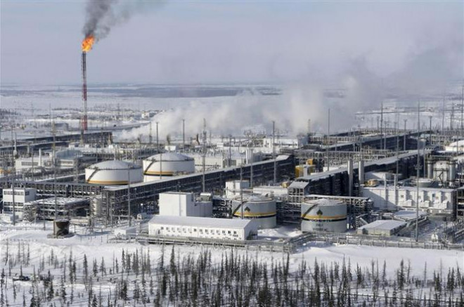 Cơ sở lọc dầu ở giếng dầu Vankorskoye thuộc vùng Krasnoyarsk, Nga. Ảnh: Reuters