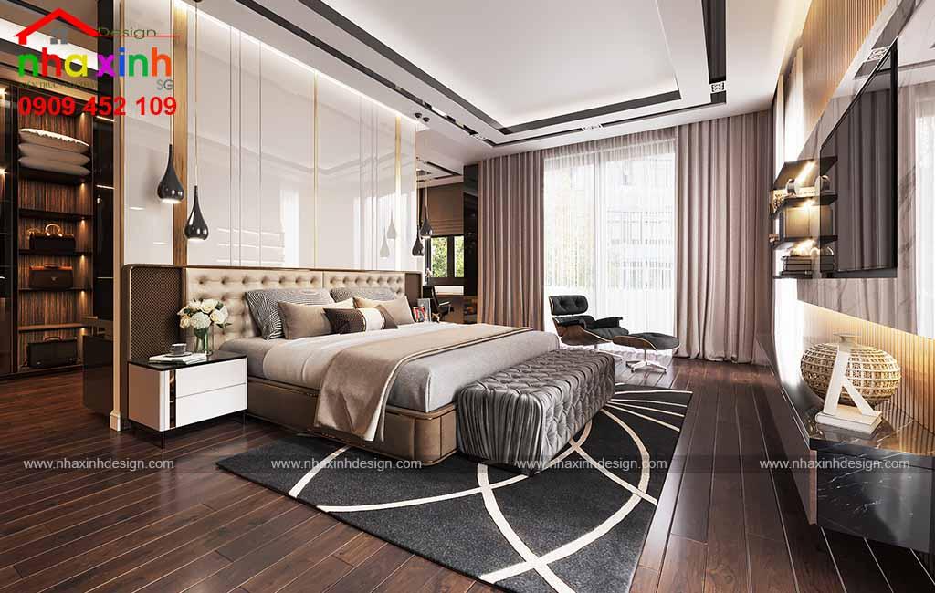 Phòng master dành cho chủ nhân của ngôi biệt thự