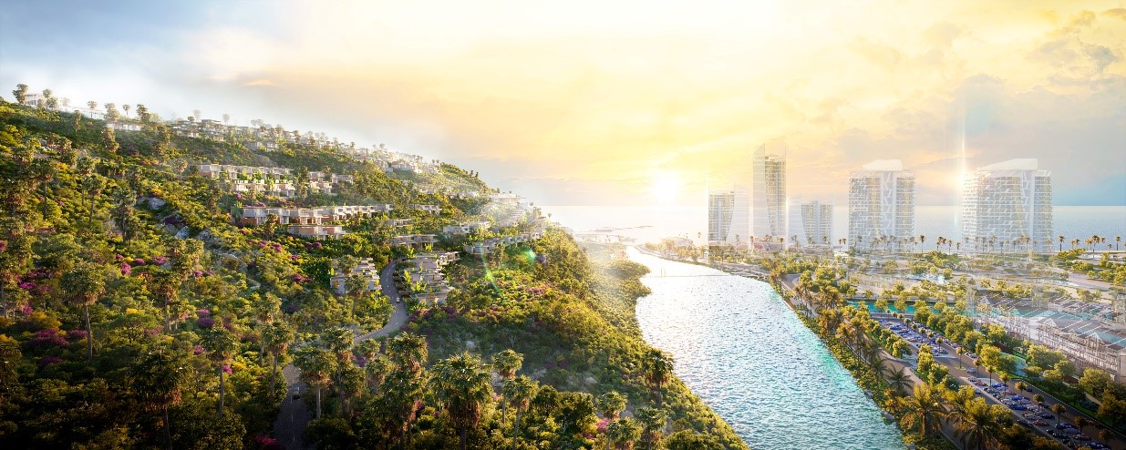 Phối cảnh Hollywood Hills - một trong những phân khu cao cấp nhất của “thành phố bán đảo” MerryLand Quy Nhơn